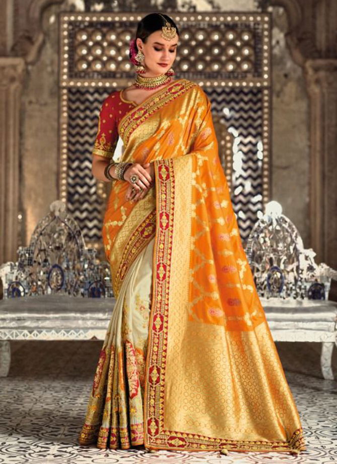 TATHASTU ANAARA Heavy Wedding Wear Silk Designer Latest Saree Collection